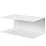 2x Wall shelf Targon Metal White 0