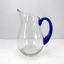 Große Karaffe 1980er Glas Kobalt Blau 1