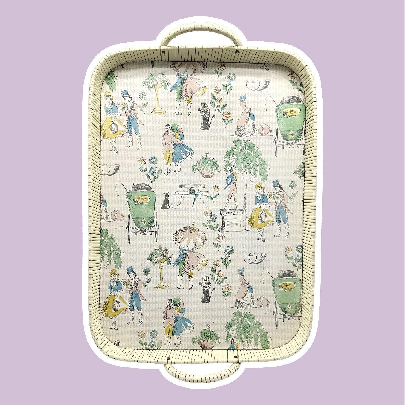 Tray with handles 1950s 0