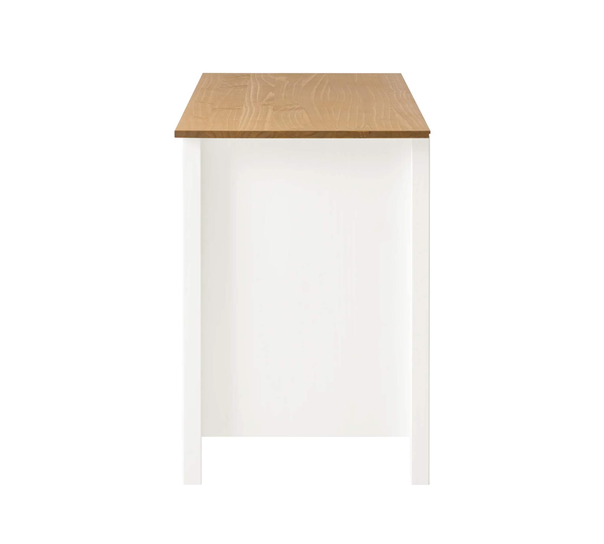 Schreibtisch Massivholz Weiß 3