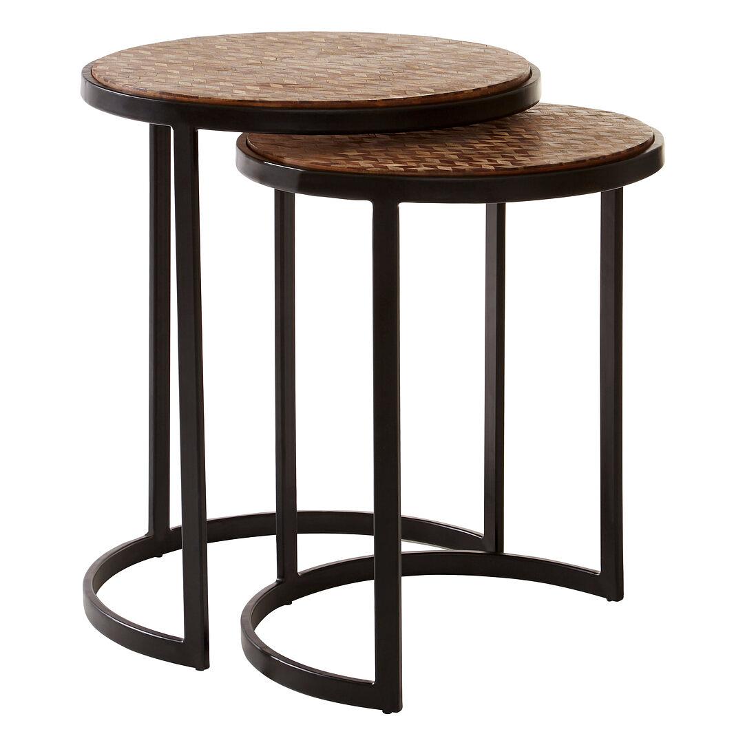 Beistelltisch Halle mit Silber-Finish
 6