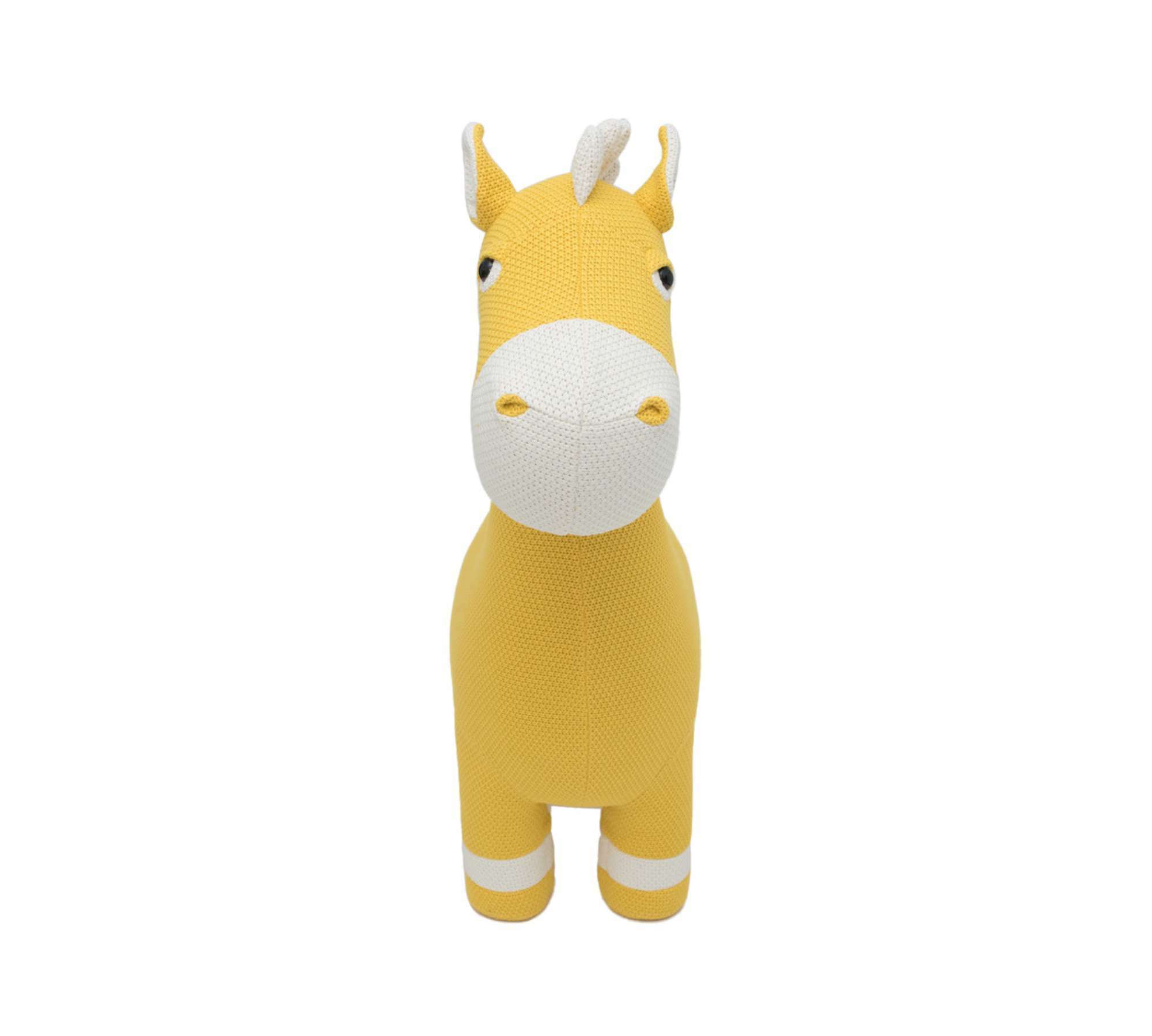 Horse Maxi Plush Toy Cotton Wood Yellow 5