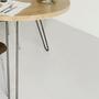 Runder Esstisch Hairpin-Beine Kiefernholz Sand 5