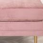 Boom Ottoman Messing Samt Rosa 8