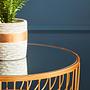 Avantis Gold Finish Tapered Design Beistelltisch
 0
