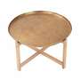 Gartentisch Holz Metall Bronze 1