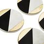 4x Kira Grey Marble Untersetzer
 5