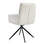 LOBBS Armchair Swivel Set of 2 Cream White 4