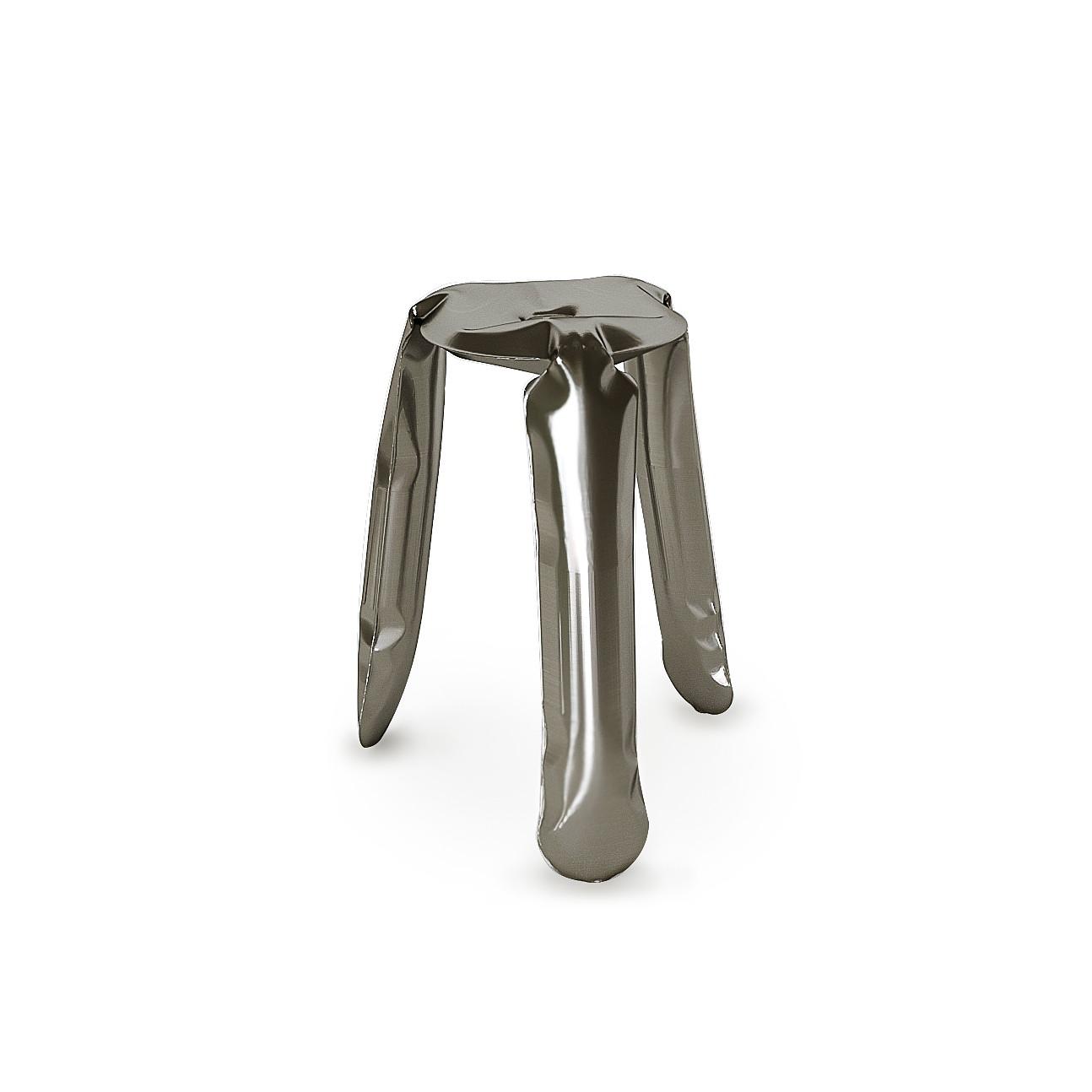 Plopp Stool Steel Raw Painted 0