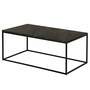 Couchtisch Marmor Dekor Metalll Schwarz 1