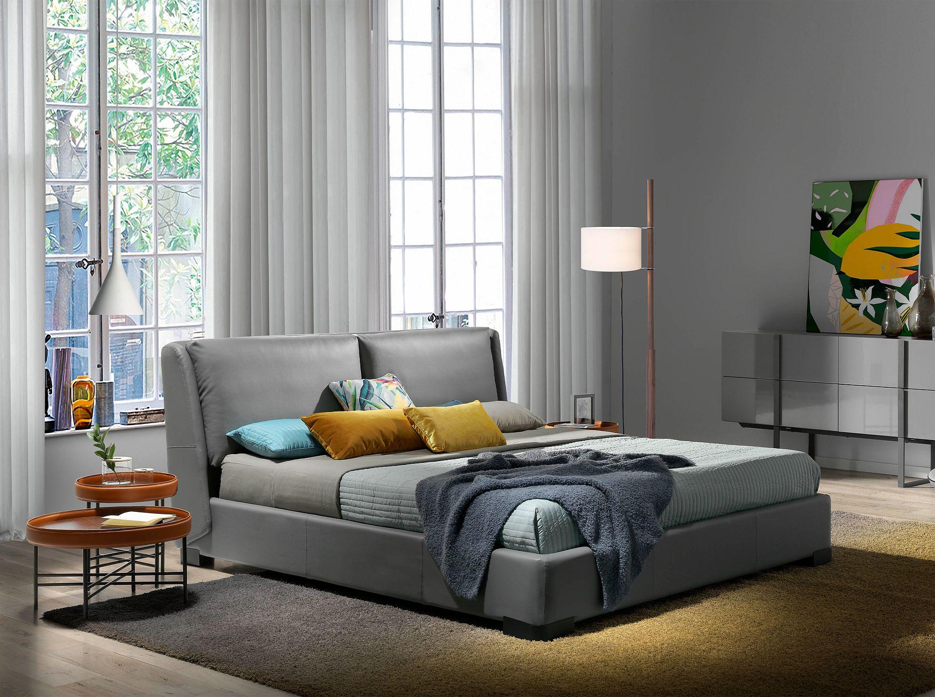 Side Table Leather Brown 2