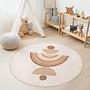 Geometric pattern children's rug Multicolored Ø180cm 3