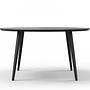 Hubert Couchtisch Holz Schwarz  Ø 90cm  1