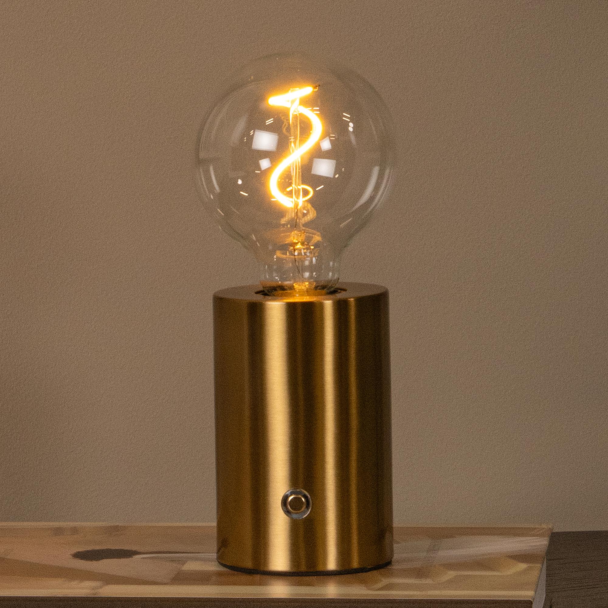 Vivo Akku-Tischleuchte Eisen Gold 2