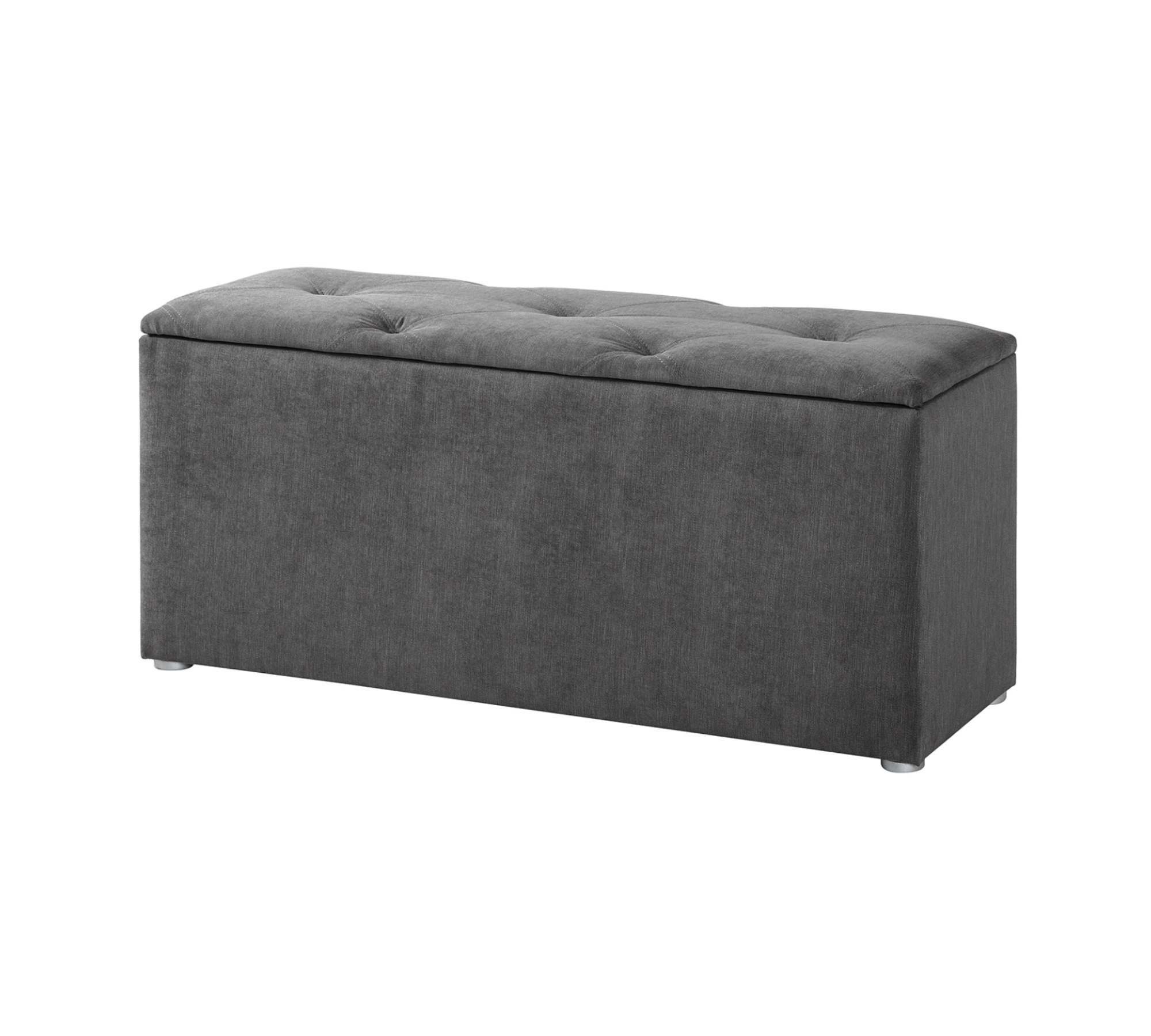 Betttruhe Velours Anthrazit 0