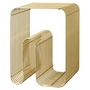 Curva Hocker Stahl Gold 1