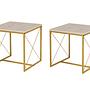 Defne Couchtisch Marmor Gold 8