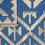 Kilim Gashgai Teppich Blau 4