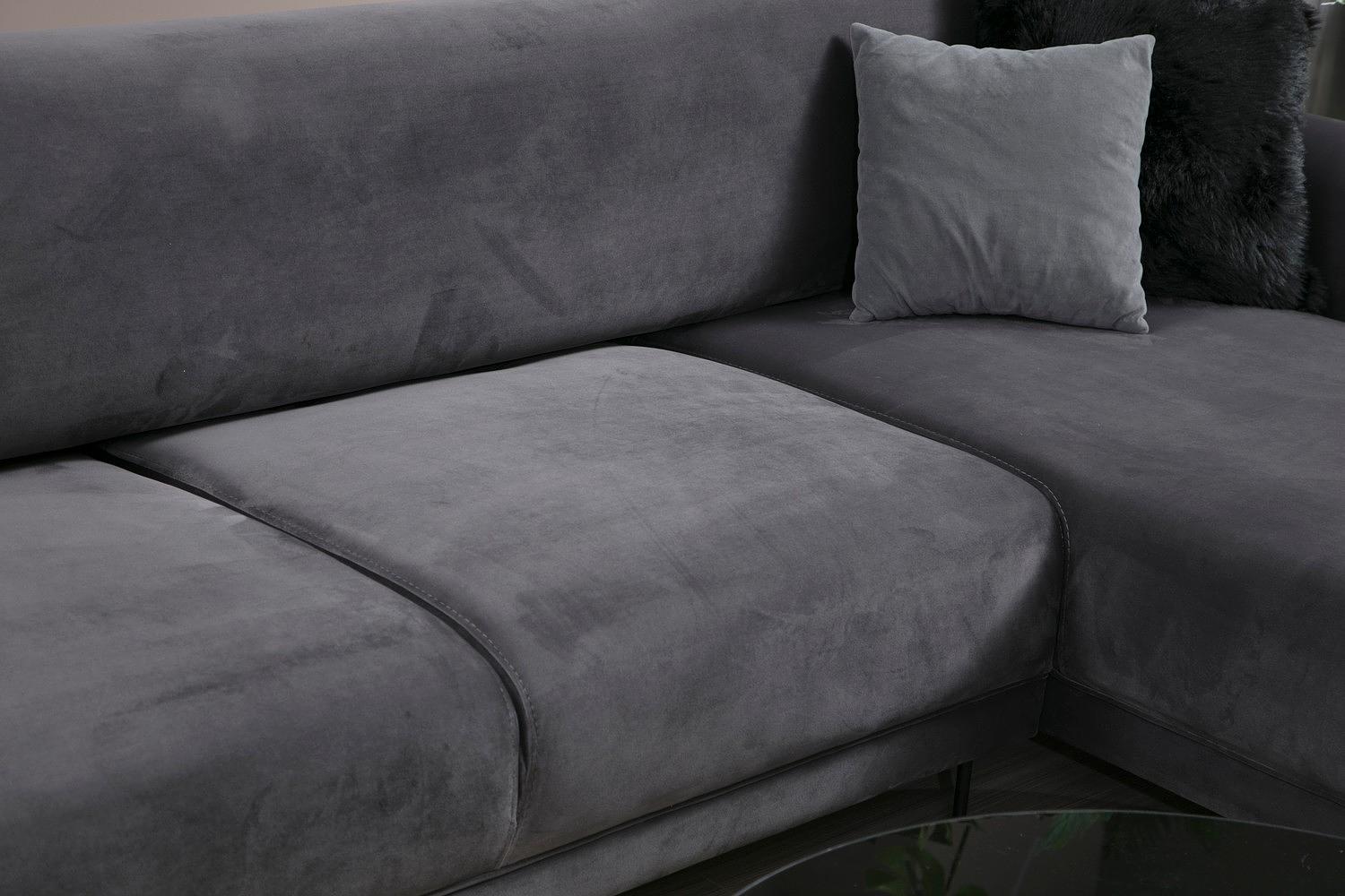 Image Corner Sofa Right Anthracite 5