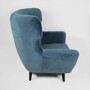 Kubrick Ohrensessel Samt Blau 5