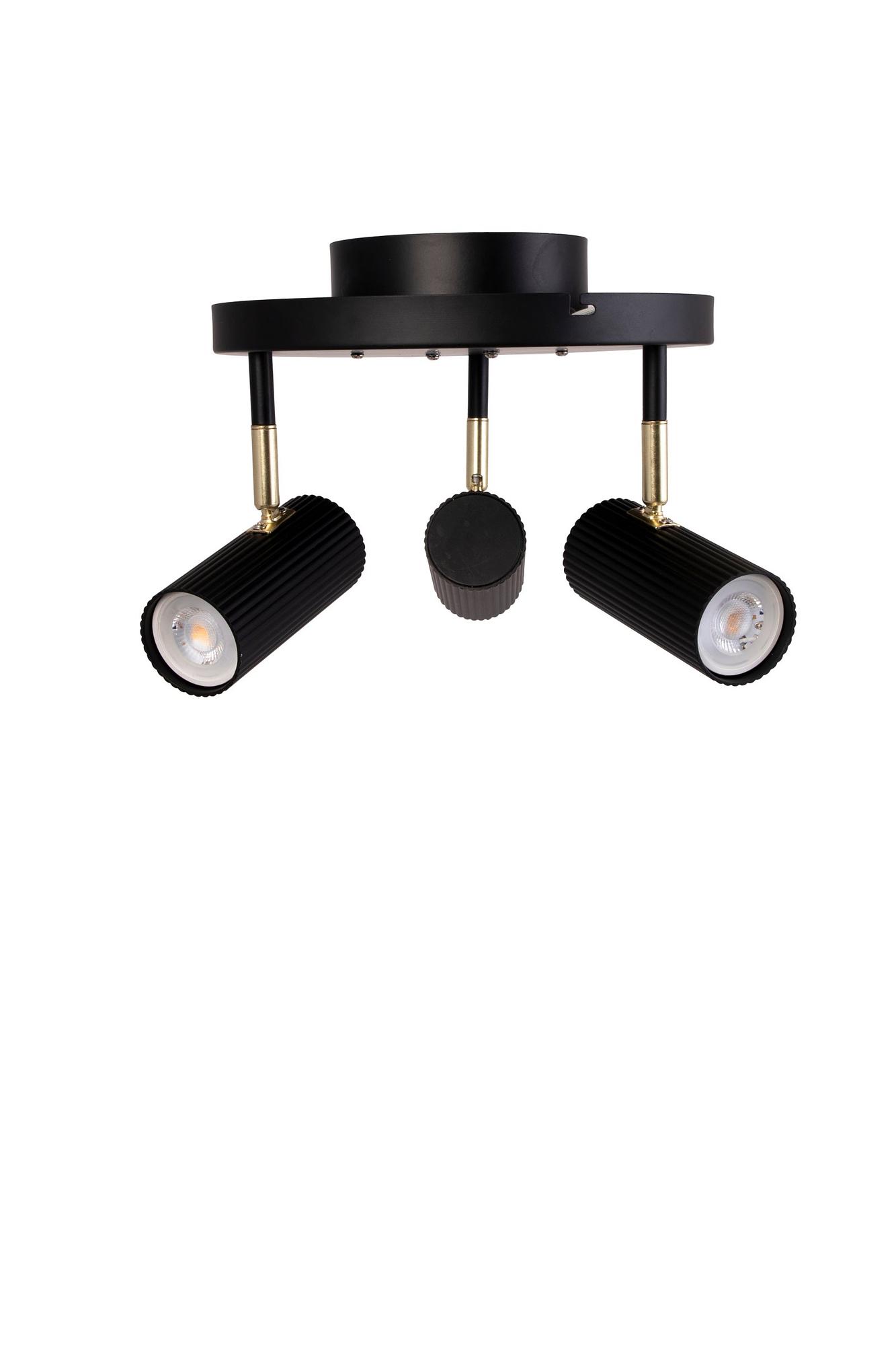 Hubble Ceiling Light 3-Arm Black 0