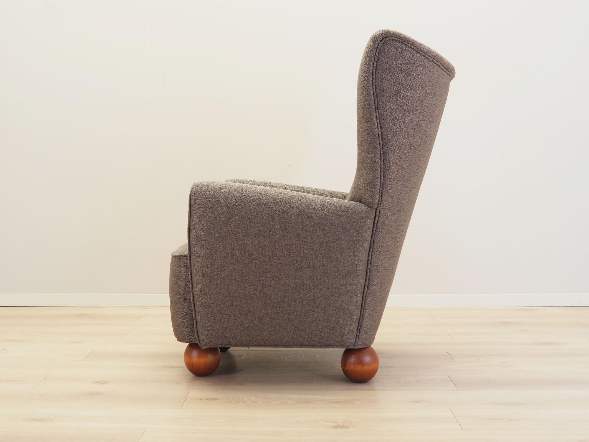 Armchair Textile Brown 4