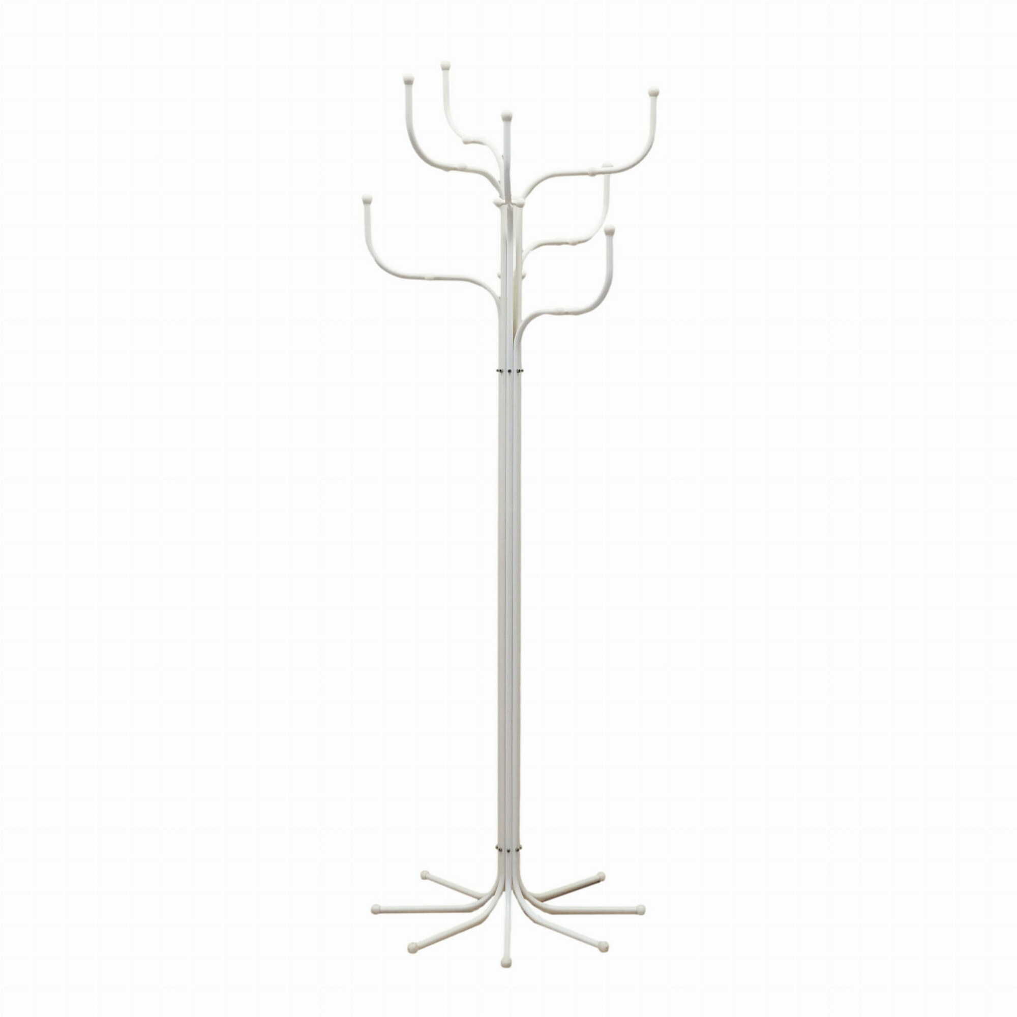 Vintage coat rack metal white 1970s 0