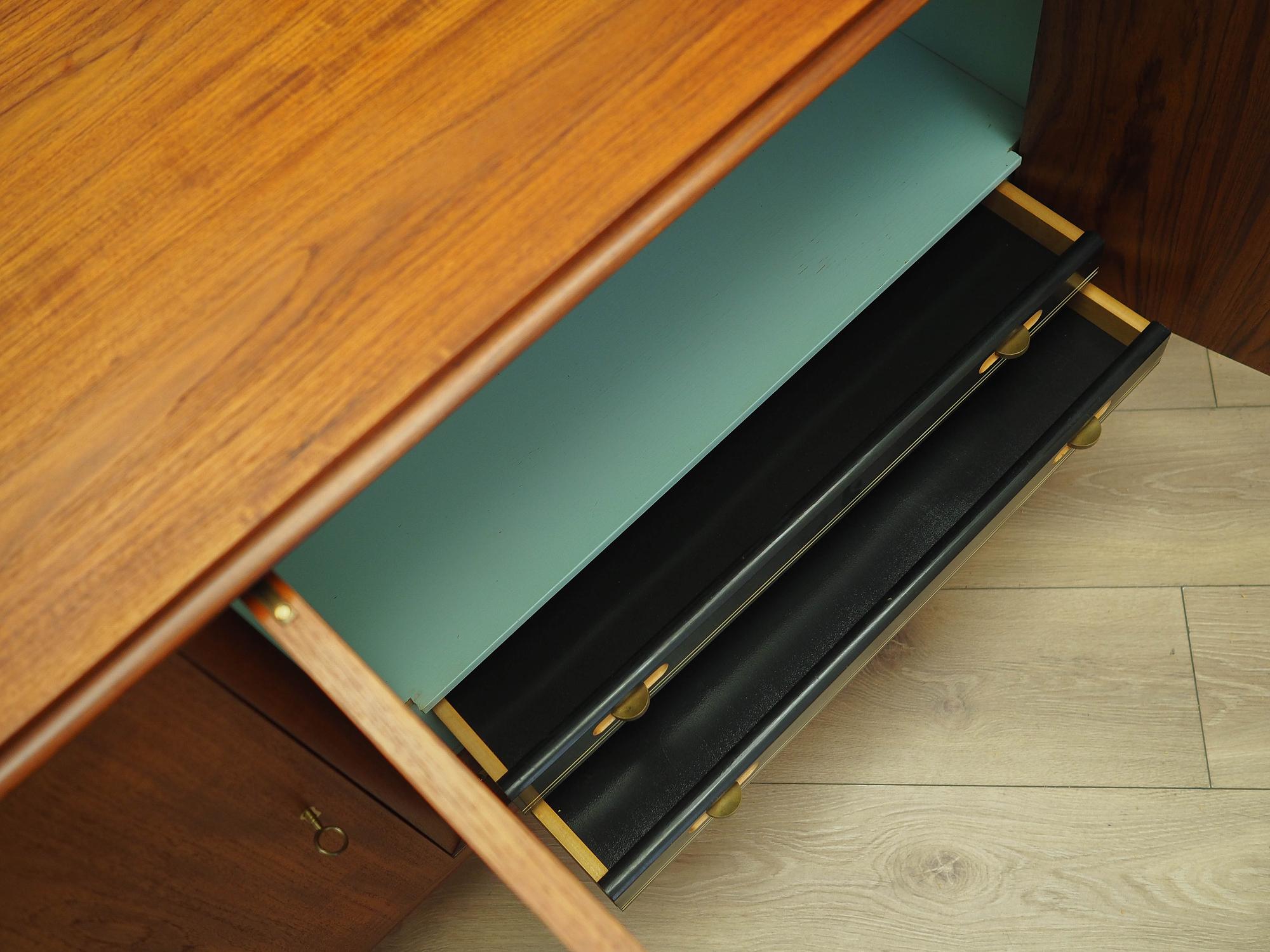 Teak sideboard brown 1970s 12