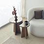Luna 2 Side table Set of 2 Walnut 1