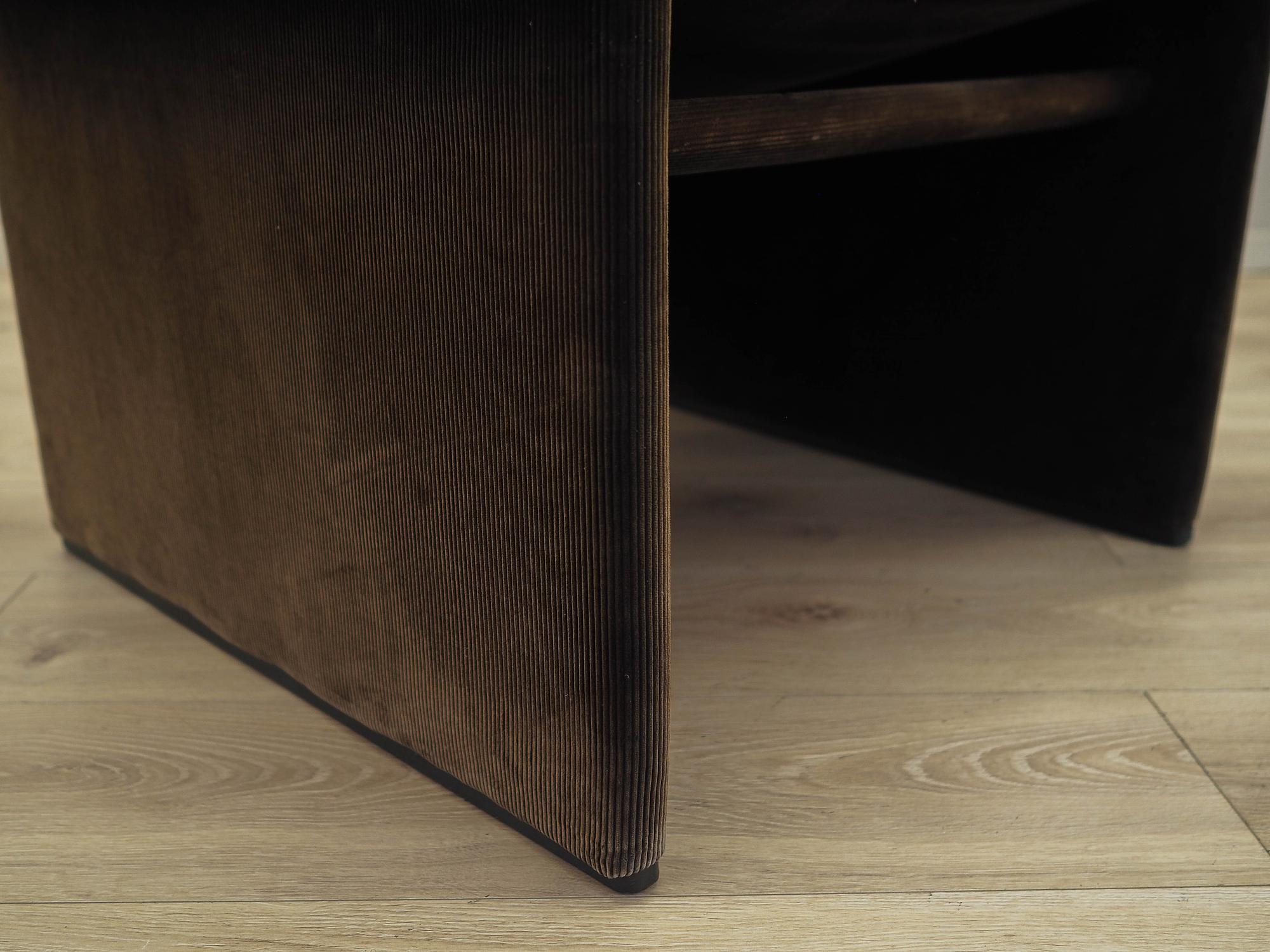 Sessel Cord Braun 1970er Jahre 13