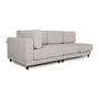 Pyllow Sofa 3-Sitzer Webstoff Grau 5