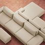 Daphne 1-seater chaise lounge left Pasha Dune 3