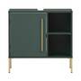 Badschrank Holz Waldgrün Gold 0