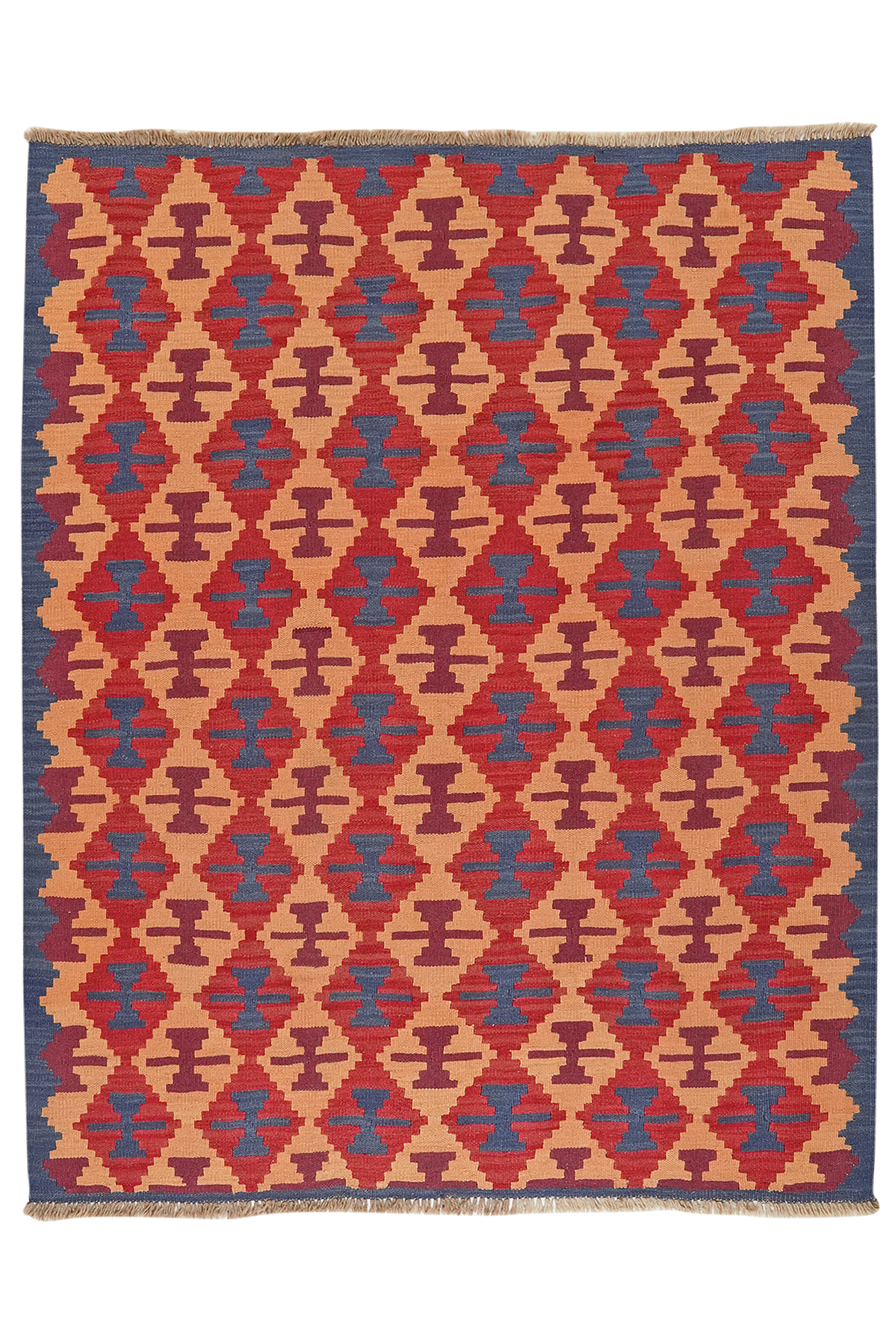 Kilim Gashgai Teppich Mehrfarbig 0