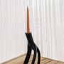Triple Twig Kerzenhalter Schwarz 3