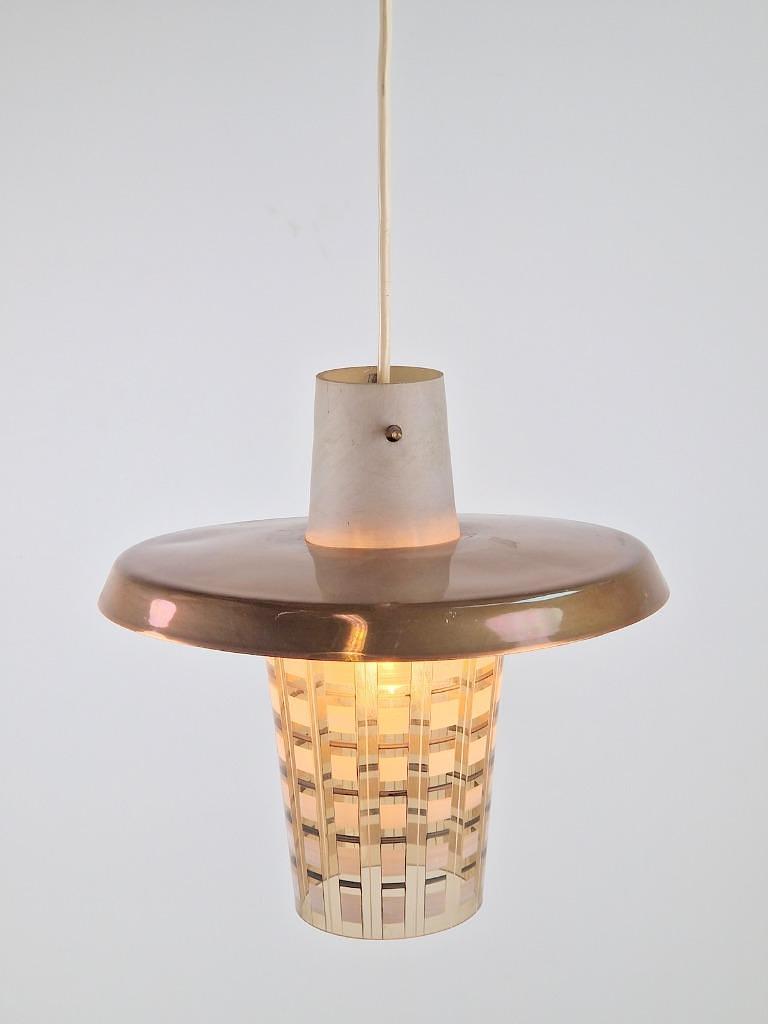 Hängelampe Kupfer Glas 3