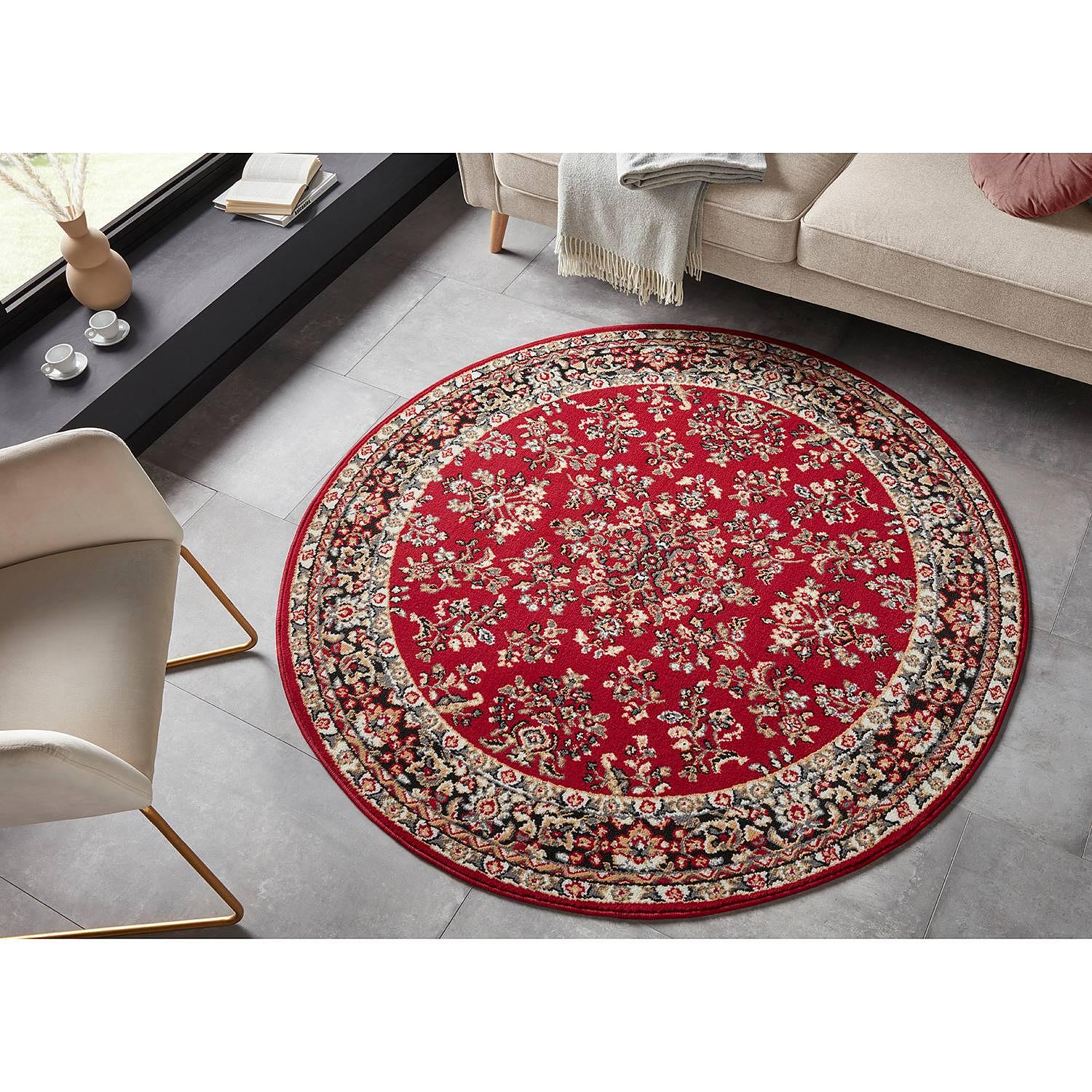 Cublize II Kurzflorteppich Polypropylen Rot 140cm 2