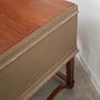 Scrivania vintage in legno marrone anni '50 12