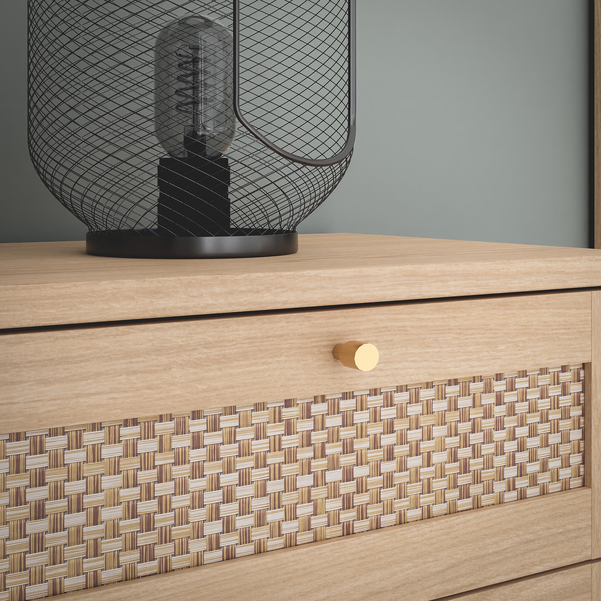 Nightstand Pekino with 2 drawers Natural 3