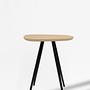 Lulo Side Table Metal Wood Black 0