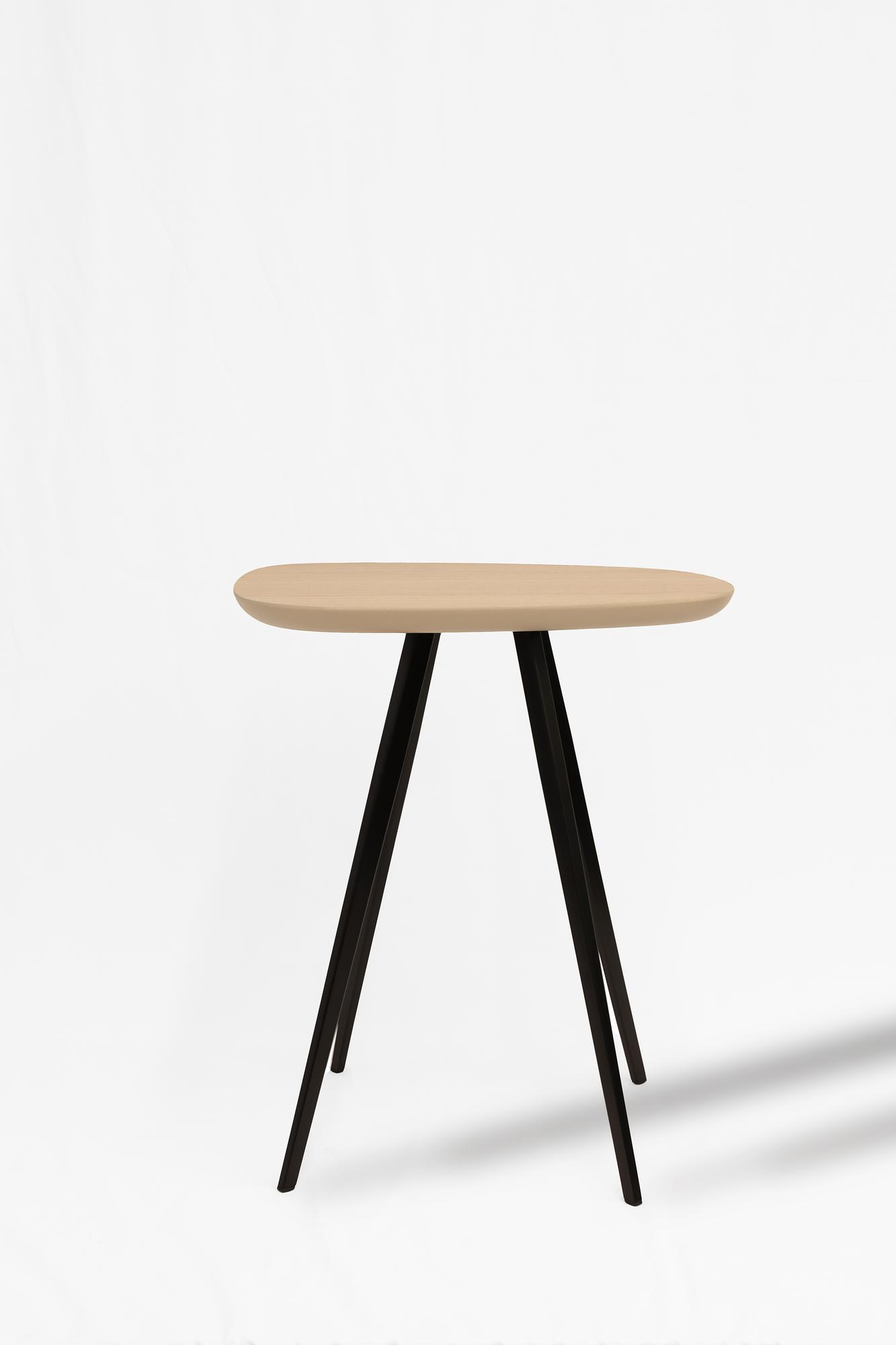 Lulo Side Table Metal Wood Black 0
