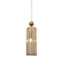 Pendelleuchte Antic Farbglas Metall Durchscheinend Gold 1