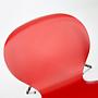 Fritz Hansen Serie 7 Chrom Holz Rot 4