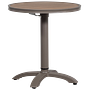 Jeppe Stehtisch Höhenverstellbar Aluminium Braun 4