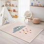 Clouds and Rain Children's Rug Multicolored 80x300 cm 1