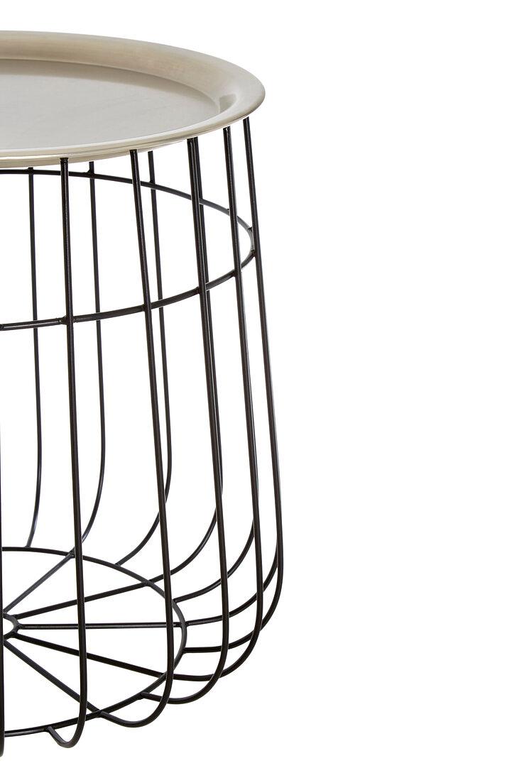 Templar Side Table Silver Black 2