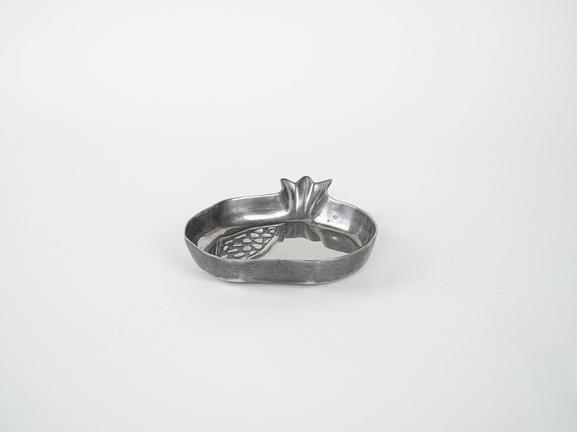 Metallplatte Silber 1