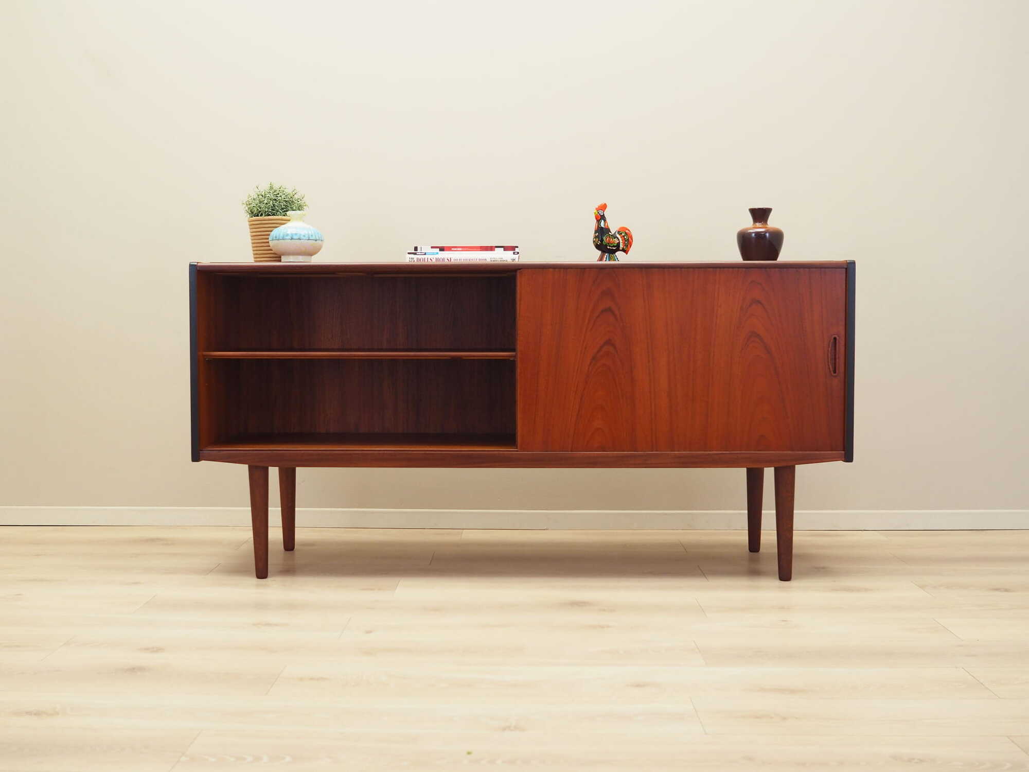 Vintage Sideboard Teakholz Braun 1970er Jahre 2