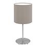 Pasteri Table Lamp 1-Light Mixed Fabric Steel Beige 0