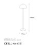 Floor lamp Metal Gold-colored 154cm 5